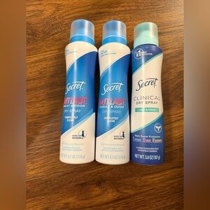 secret deodorant spray